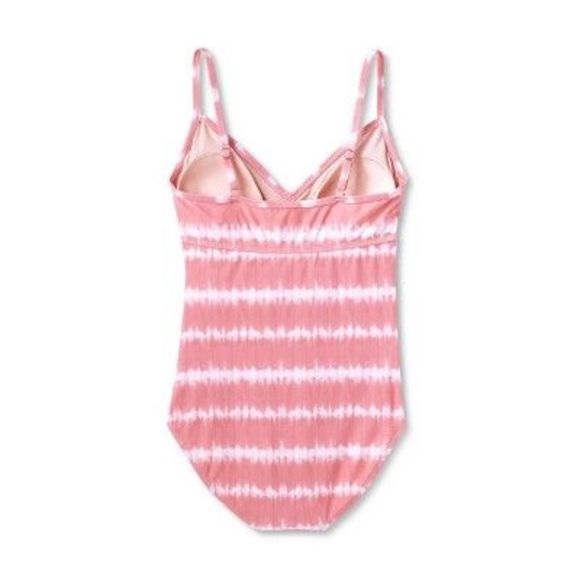 Tie-Dye Front-Tie One Piece Maternity Swimsuit - Isabel Maternity by Ingrid - Picture 3 of 4